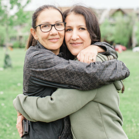 Daniela (right), sister of Patricia (left)